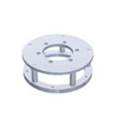 Adapter ring with 6 pins 205 mm diameter / 161 mm center...