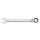 Combination wrench with ratchet, straight, 12-point, 9mm
