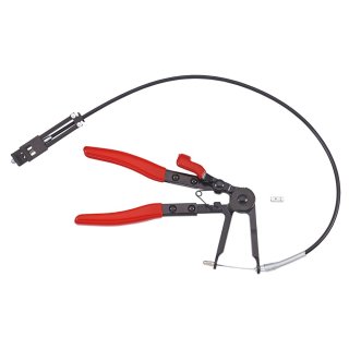 Flexible hose clamp pliers with 650 mm Bowden cable