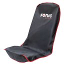 Seat cover, black with Sonic logo