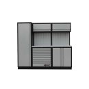 MSS 2300 mm wall unit with stainless steel worktop
