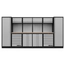 MSS 3916 mm wall unit with wooden worktop