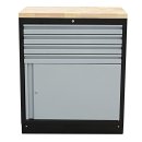 MSS 845 mm cabinet with door with wooden worktop