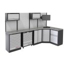 MSS 3070 mm wall unit with wooden worktop