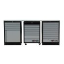 MSS 2193 mm wall unit with stainless steel worktop