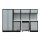 MSS 3107 mm cupboard. m. extra deep stainless steel worktop