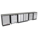 MSS 4386 mm wall unit with stainless steel worktop