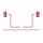 Paper roll holder red (S10, S11, S13)