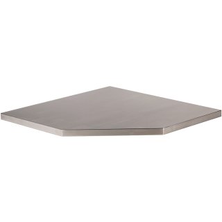 MSS stainless steel worktop for corner cabinet