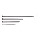 Cable ties, 3.6x180 mm, 100 pieces pack (black)