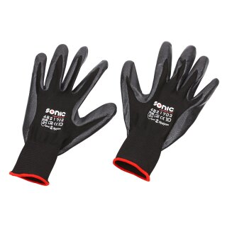 Gants en nitrile taille 10 (Extra Large), selon EN388 et EN3142 (UE 12 pièces, prix par pièce)