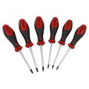 TX screwdriver set with hole, in a box, 6 pieces.
