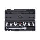 3/8 torque wrench with various attachments, 8 pcs.