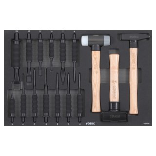 SFS hammer and chisel set, 16 pieces.