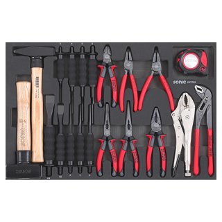 SFS chisel, hammer and pliers set, 22 pcs.