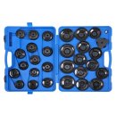 Oil filter wrench set in a case, 30 pcs.