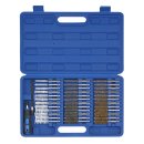 Cleaning brush set in a case, 38 pieces.