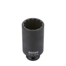Special impact 12-point socket, long,  36 mm, 1/2