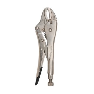 Universal grip pliers, with half round slots, with fast release lever nickel plated L 230 mm