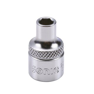 6-point socket 8,0 mm L 28 mm,  3/8, Ø 17 mm
